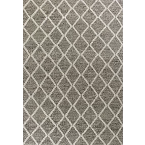 woven diamond pattern indoor area rug on beige flooring