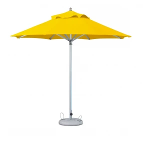 13' Yellow Polyester Round Market Patio Umbrella