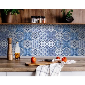 7" X 7" Bluebell Lina Removable Peel and Stick Tiles