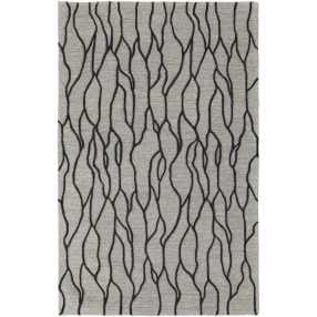 tufted handmade stain resistant area rug with symmetrical pattern and material properties