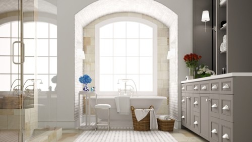 Bathroom Windows that Bring Light and Seclusion