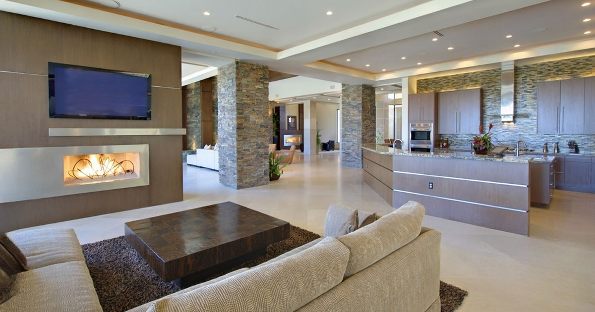 Create Coziness in an Open Floor Plan Living Room
